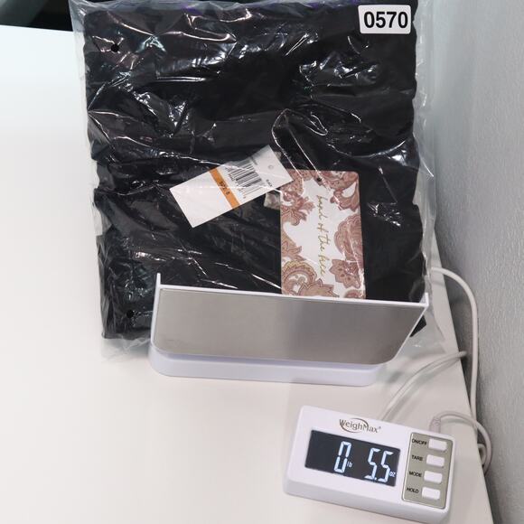 Band Of The Free Crossover Wrap Long Sleeve Top S Black Ikat Minimalist Office - Picture 11 of 11